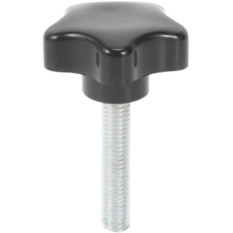 Vis M8 X 40 Mm TêTe éToile à Oreilles PoignéE Bouton de Serrage Noir