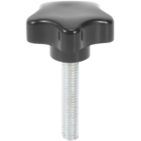 Vis M8 X 40 Mm TêTe éToile à Oreilles PoignéE Bouton de Serrage Noir