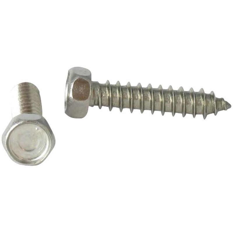 Vis Express - Vis tôle Inox A2 Tête hexagonale th 5.5X25-10 pièces