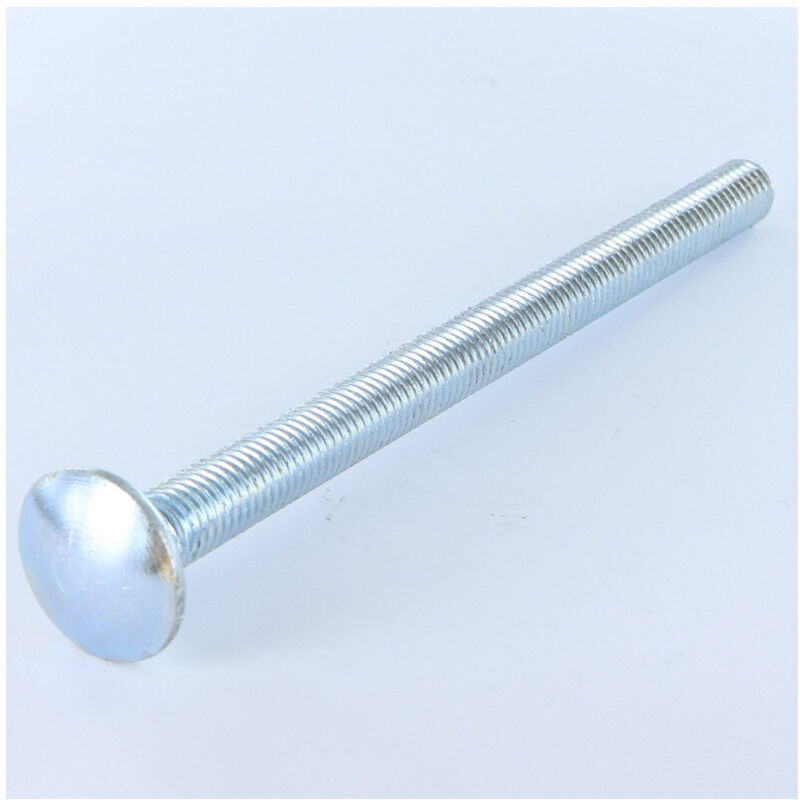 Trcc japy tête ronde collet carré M10X60 Filetage total Acier zingué-100 pièces