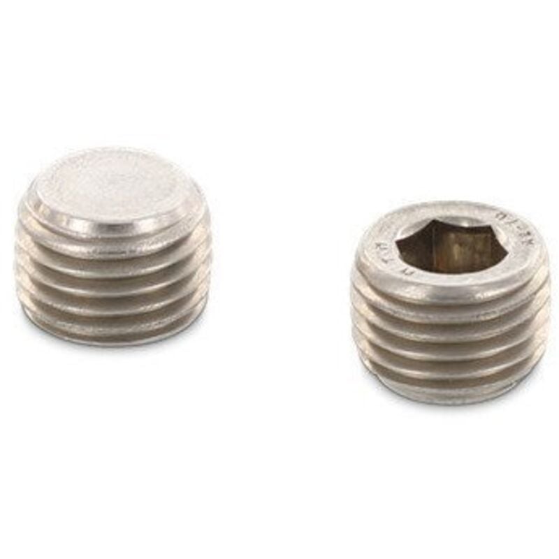 Vis Express - Bouchon mâle hexagonal creux à visser Clé de 8 3/8' 10X9.2 Inox A2-20 pièces