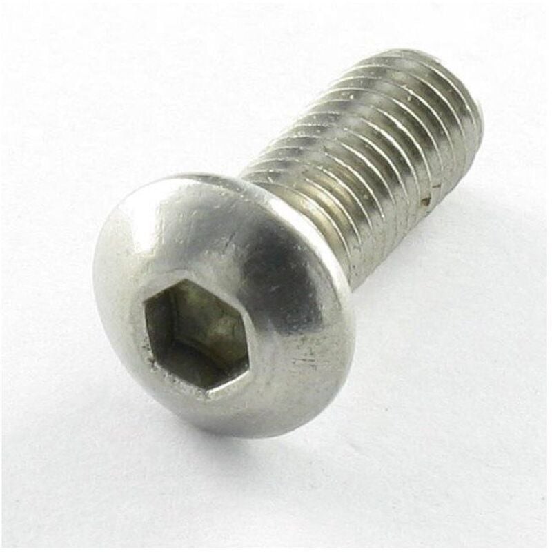 Vis métaux bhc (Tête Bombée Hexagonal creux) M5X16 Filetage total Classe 10.9 Clé de 3 HC3 Acier zingué-800 pièces