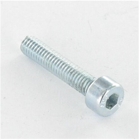 Vis métaux CHC BTR M8X40 Filetage total Classe 8.8 Clé de 6 HC6 Acier zingué blanc