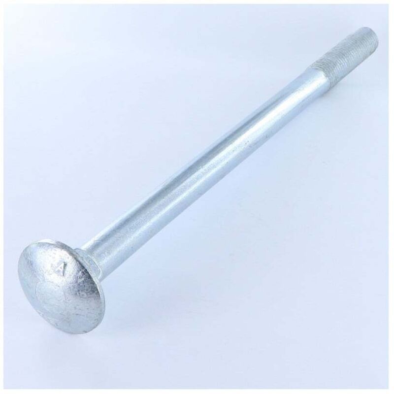 Trcc japy tête ronde collet carré Filetage partiel M16X220 Acier zingué-100 pièces