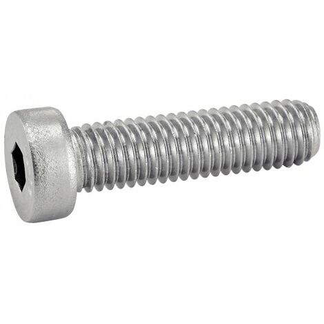 Vis métaux cylindrique hexagonale creuse tête basse inox A2 DIN 7984 4X30 boîte de 200 - ACTON - 622204X30