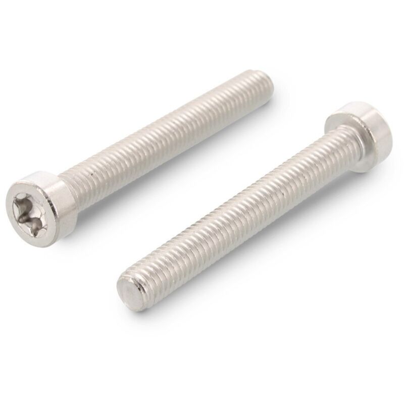 Vis métaux Tête cylindrique tc Basse torx T30 M6X35 Filetage total Inox A2-200 pièces