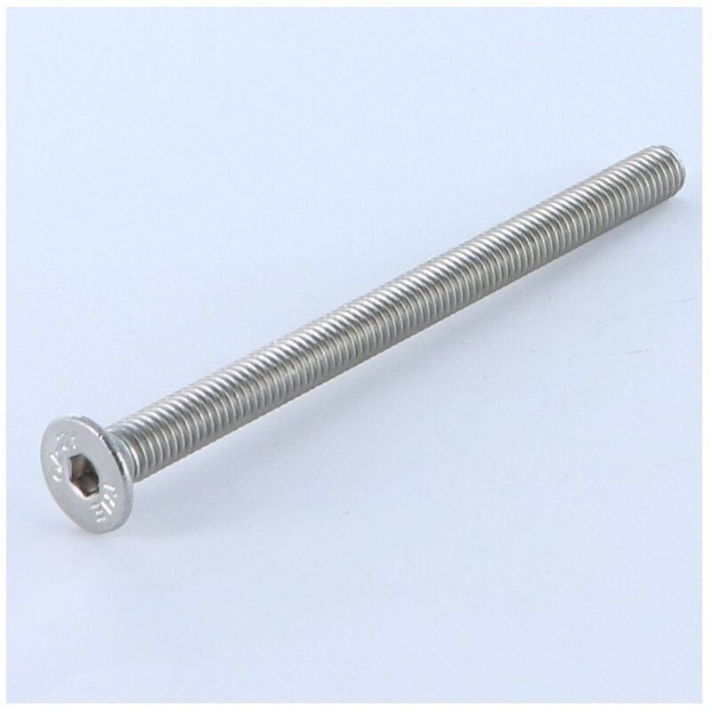 Vis métaux Inox A2 fhc tête fraisée empreinte hexagonale creuse Clé de 3 HC3 M5X80 Filetage total-200 pièces