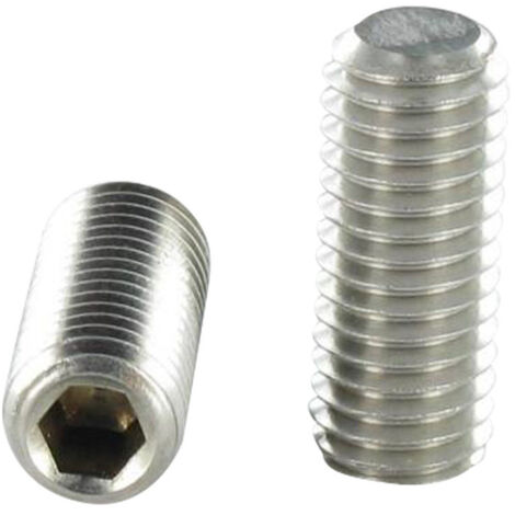 Vis métaux Inox A2 Sans tête six pans creux (sthc) Clé de 1.5 HC1.5 M3X16 Bout plat