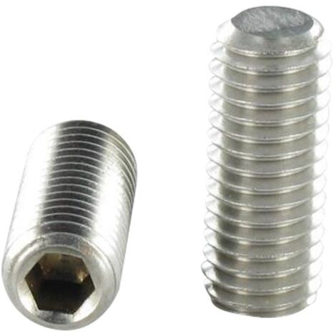 Vis métaux Inox A2 Sans tête six pans creux (sthc) Clé de 2.5 HC2.5 M5X6 Bout plat-1 pièce