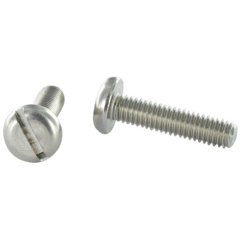 Vis métaux Inox A2 Tête cylindrique large TCL Fendue M2X16-100 pièces