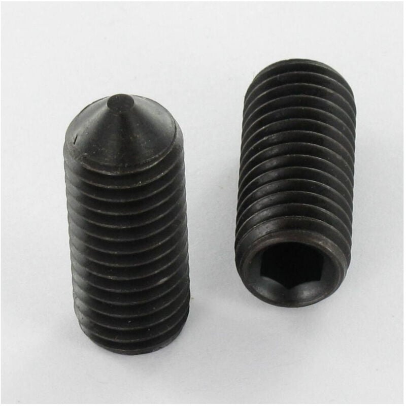 Vis métaux Sans tête six pans creux (sthc) Clé de 6 HC6 M12X30 Bout pointeau Acier brut-100 pièces