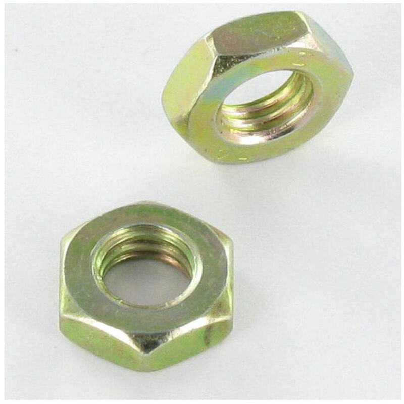 Crou hexagonal bas hm/contre écrou M18 Pas fin Pas de 150 Bichromaté-200 pièces