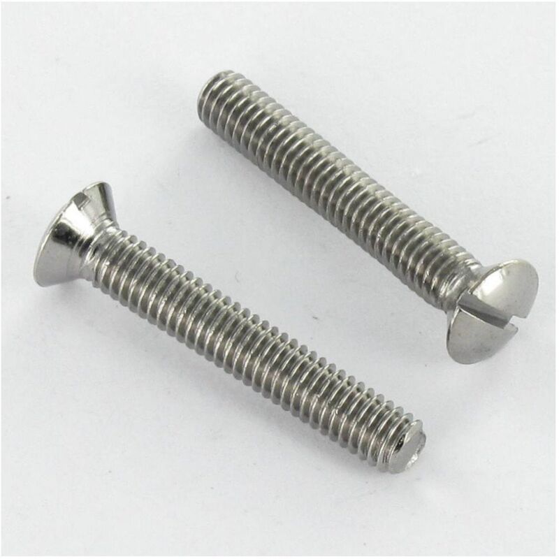 Vis Express - Vis métaux Laiton chrome Tête fraisée bombée tfb Fendue M4X35-200 pièces