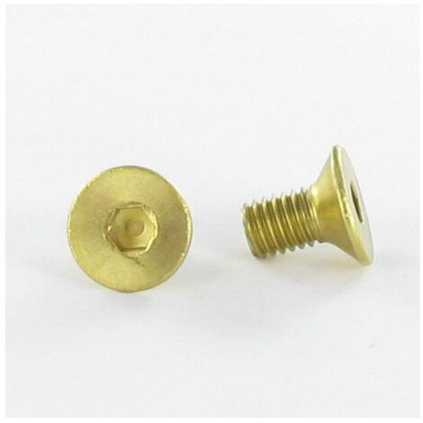 Vis métaux Laiton Clé de 4 HC4 FHC tête fraisée empreinte hexagonale creuse M6X20