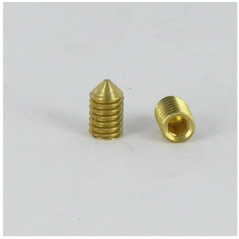 Vis métaux Laiton Sans tête six pans creux (sthc) Clé de 2 HC2 M4X6 Bout pointeau-800 pièces