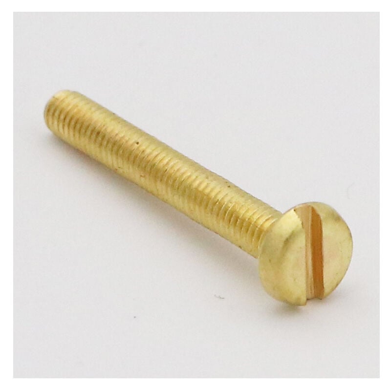 Vis métaux Laiton Tête cylindrique large TCL Fendue M3X20-200 pièces