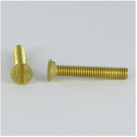 Vis métaux Laiton Tête fraisée TF Fendue M3X20