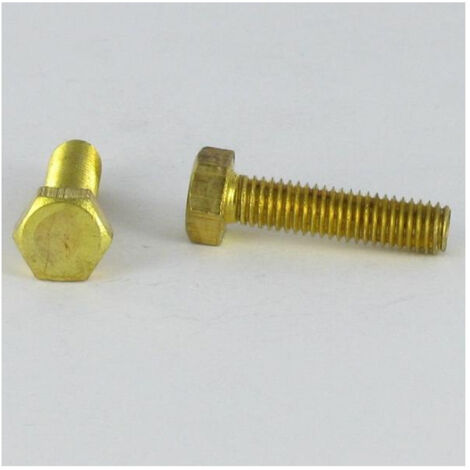 Vis métaux Laiton Tête hexagonale TH M4X40-1 piece
