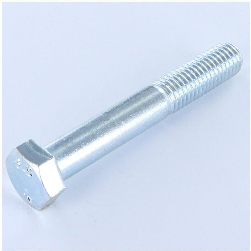 Corps de boulon filetage partiel Tête hexagonale th M12X60 Classe 6.8 Acier zingué blanc-10 pièces