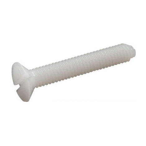 Vis métaux Nylon Polyamide 6.6 Tête fraisée TF Fendue M4X20