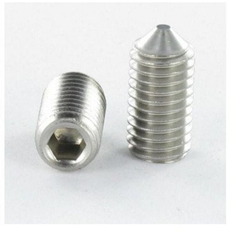 Vis métaux Sans tête six pans creux (sthc) Clé de 2.5 HC2.5 Inox A4 M5X8 Bout pointeau-500 pièces