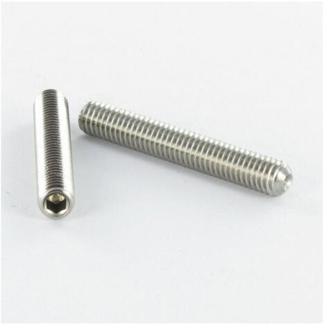 Vis métaux Sans tête six pans creux (sthc) Clé de 3 HC3 M6X10 Bout cuvette Acier zingué Frein filet-1000 pièces