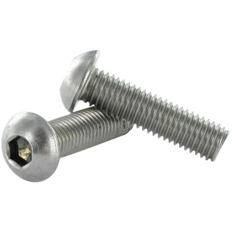 Vis métaux Sans tête six pans creux (sthc) Clé de 3 HC3 M6X50 Bout plat Acier brut