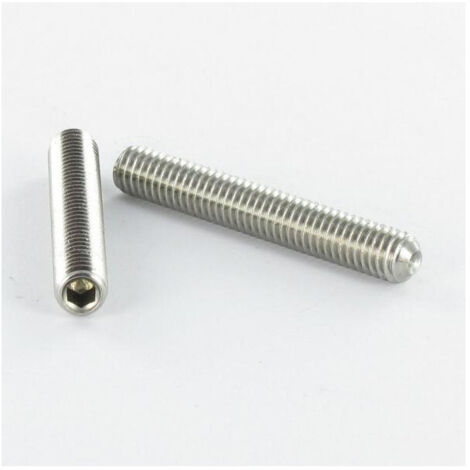Vis métaux Sans tête six pans creux (sthc) Clé de 3 HC3 M6X8 Inox A4 Bout cuvette-1 pièce