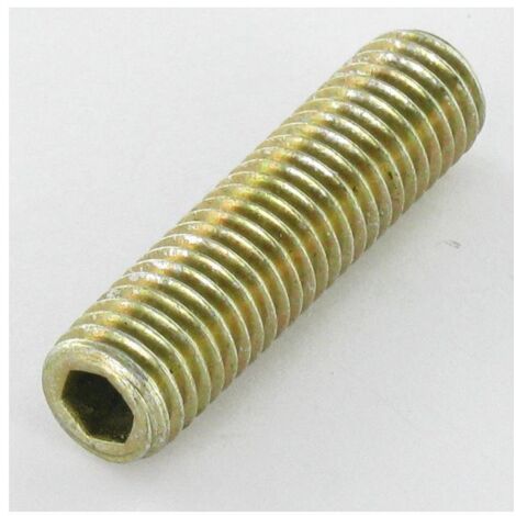 Vis métaux Sans tête six pans creux (sthc) Clé de 4 HC4 M8X12 Bout plat Bichromaté-1 pièce