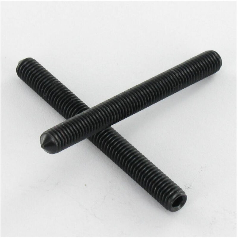 Vis métaux Sans tête six pans creux (sthc) Clé de 4 HC4 M8X18 Bout pointeau Acier zingué noir-30 pièces
