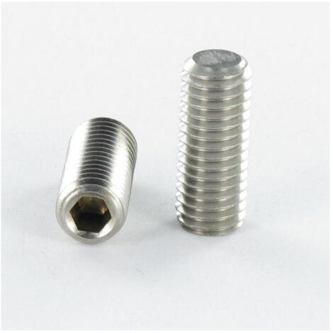 Vis métaux Sans tête six pans creux (sthc) Inox A4 Clé de 3 HC3 Bout plat M6X30