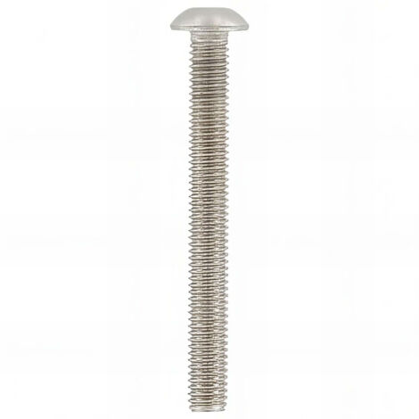 Vis métaux tête bombée 6 pans creux 4 x 8 mm BHC INOX A4 - Boite de 200 pcs - Fixtout BHC04008A4