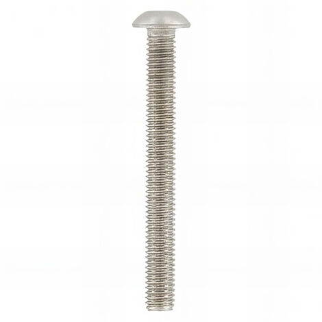 Vis métaux tête bombée 6 pans creux 8 x 45 mm BHC INOX A2 - Boite de 100 pcs - Fixtout BHC08045A2