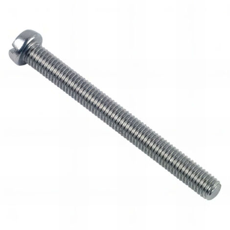 Vis métaux tête cylindrique Fendue 4 x 5 mm INOX A2 - Boite de 200 pcs - Fixtout VMCF04005A2
