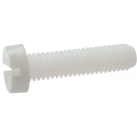 Vis métaux tête cylindrique fendue nylon 6.6 DIN 84 5X30 boîte de 200 - ACTON - 825005X30