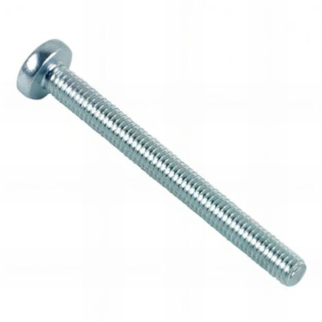 Vis métaux tête cylindrique large Pozidriv 3 x 12 mm INOX A2 - Boite de 500 pcs - Fixtout VMCC03012A2