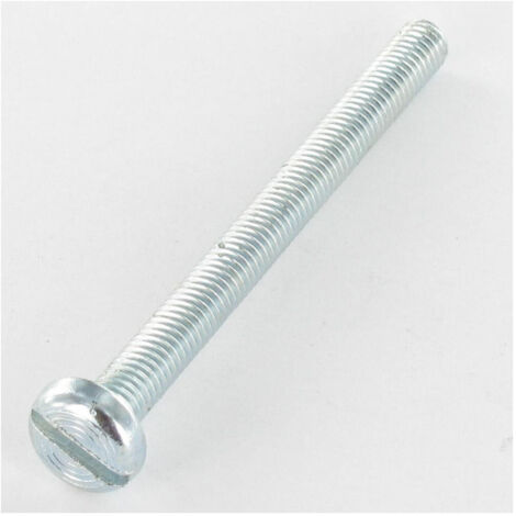 Vis métaux Tête cylindrique large TCL Fendue M6X12 Acier zingué-10 pièces