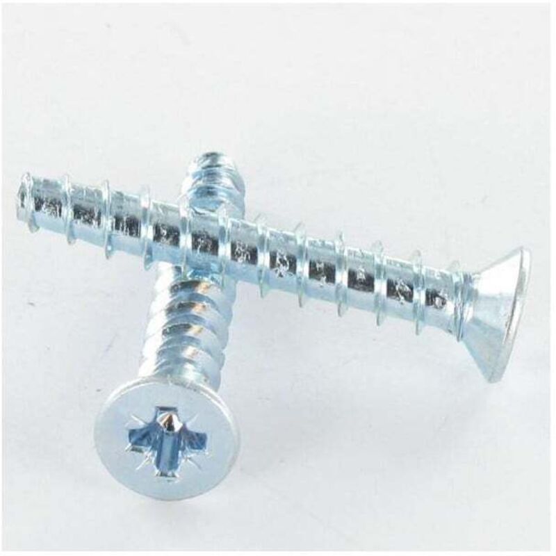 Vis Express - Vis pvc trilobe Tête fraisée tf Pozi 5X30 Filet 45 Acier zingué-200 pièces