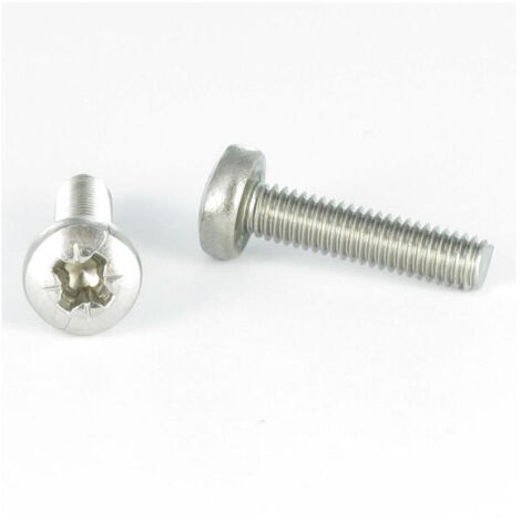 Vis métaux Tête cylindrique large Tête cylindrique bombée large TCBL Pozi 1 M3X30 Acier zingué-100 pièces