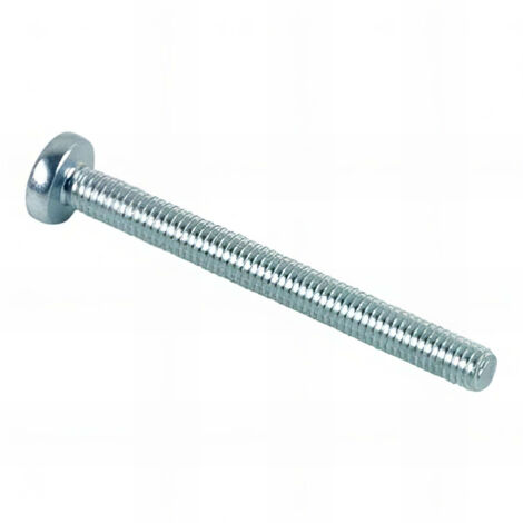 Vis métaux tête cylindrique Pozidriv 4 x 8 mm Zingué - Boite de 500 pcs - Fixtout VMCC0400802B