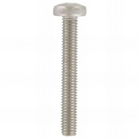 Vis métaux tête cylindrique Pozidriv 5 x 12 mm INOX A4 - Boite de 500 pcs - Fixtout VMCC05012A4