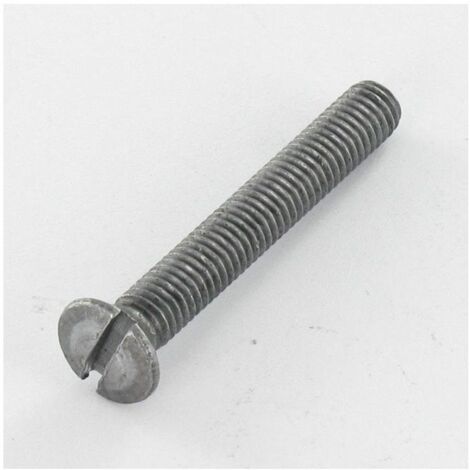 Vis métaux Tête fraisée bombée TFB Fendue M5X35 Acier brut-500 pièces