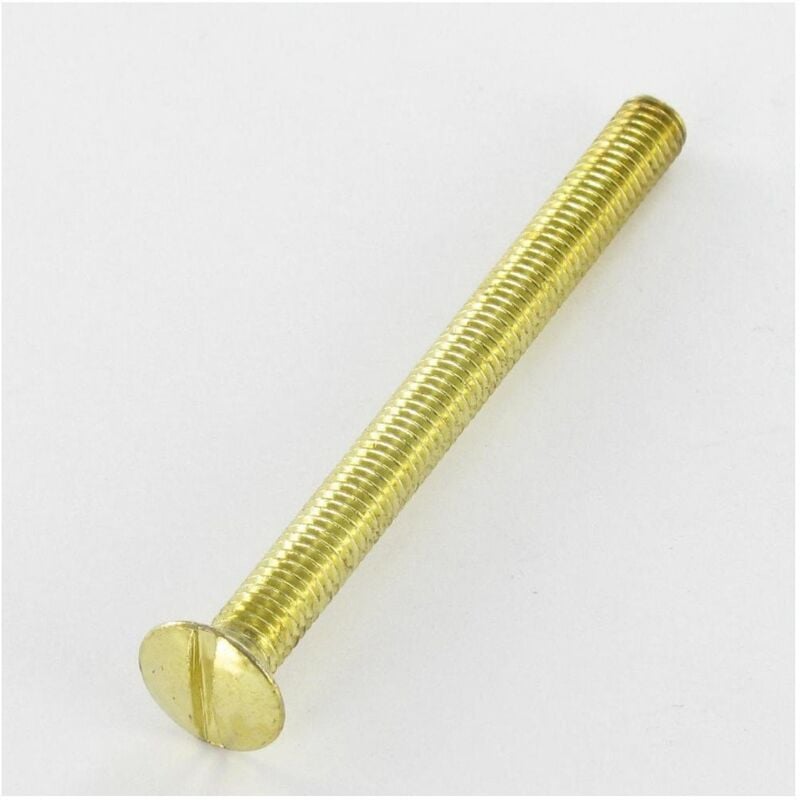 Vis métaux Tête fraisée bombée tfb Fendue M5X40 Acier laitonne-200 pièces