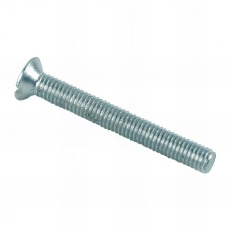 Vis métaux tête fraisée Fendue 10 x 80 mm Zinguée - Boite de 50 pcs - Fixtout VMFF1008002B