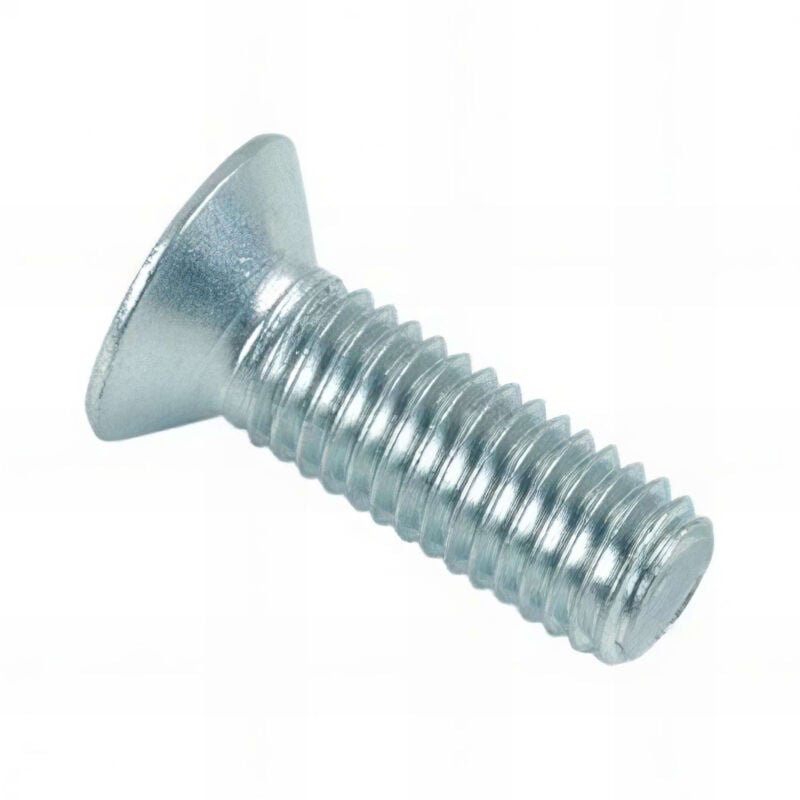 Vis métaux tête fraisée Pozidriv 10 x 30 mm Zinguée - Boite de 100 pcs Fixtout VMFC1003002B