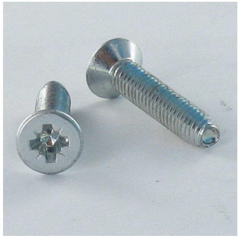 Vis Express - Vis autotaraudeuse Tête fraisée tf Pozi 8X12 Acier zingué blanc-100 pièces