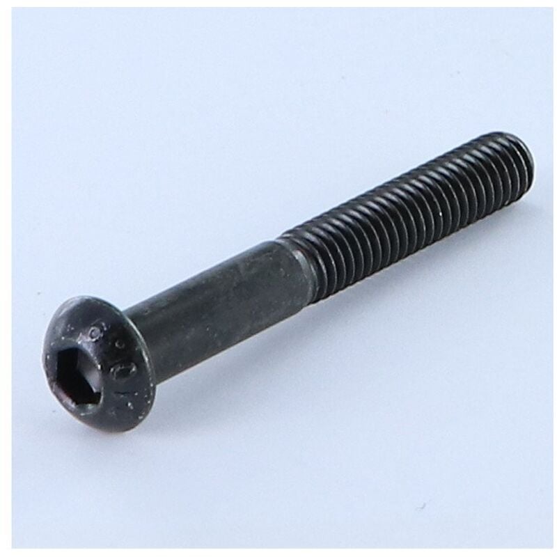 Vis métaux bhc (Tête Bombée Hexagonal creux) M5X45 Filetage partiel Classe 10.9 Clé de 3 HC3 Acier zingué noir-200 pièces