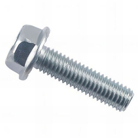 Vis métaux tête hexagonale à embase crantée 8 x 20 mm Zinguée - Boite de 200 pcs - Fixtout VHEC880802002B