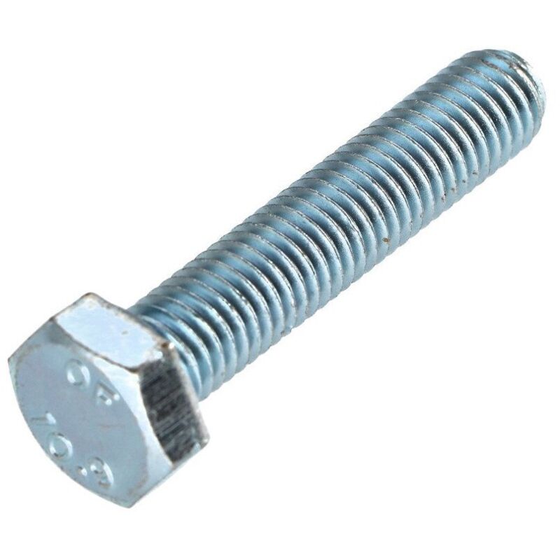 Vis métaux Tête hexagonale th M10X50 Classe 10.9 Acier zingué-100 pièces