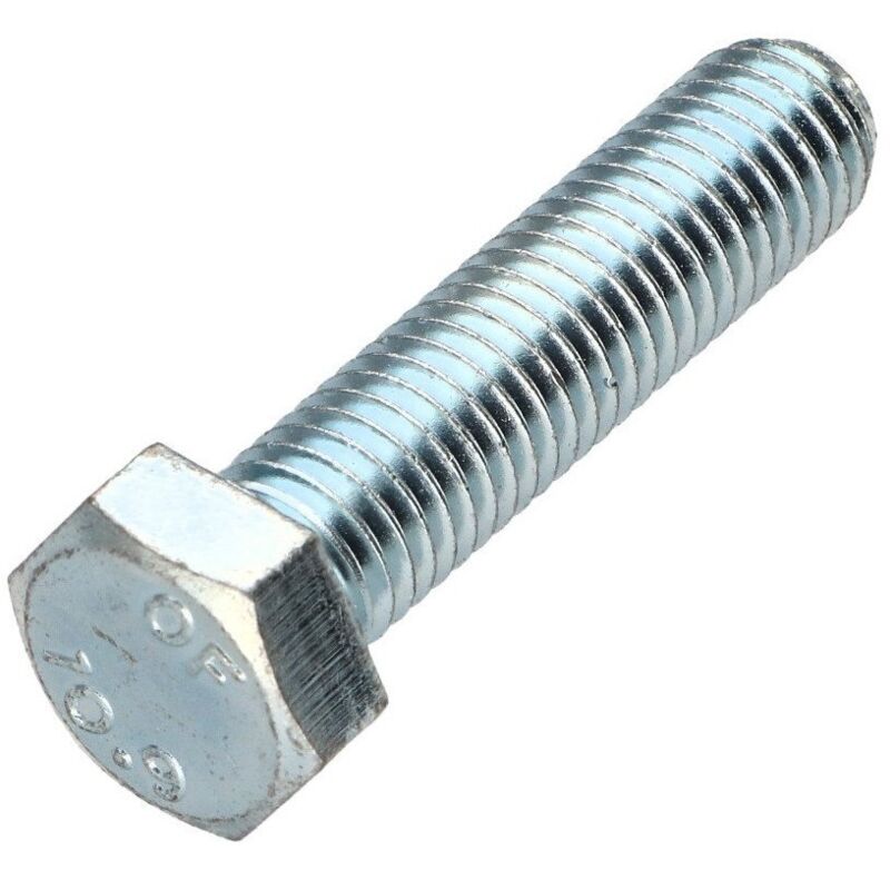 Vis métaux Tête hexagonale TH M14X50 Classe 10.9 Acier zingué-50 pièces